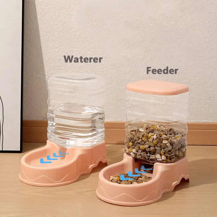 3.8L PP material Pet feeder | Pet Water Fountain Bowl | Automatic Pet Feeder for Large Cats/Dogs- Food Dispenser