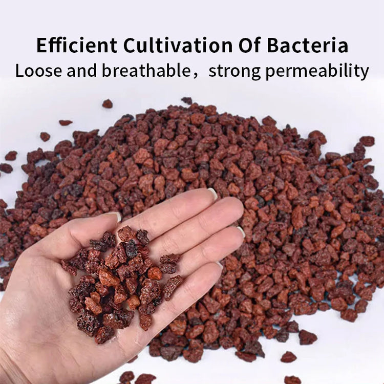 Fish Tank Filter Media Natural Volcanic Rock Stone Aquarium Purifying Water Stone Filter Nitrifying Bacteria Bottom Particles