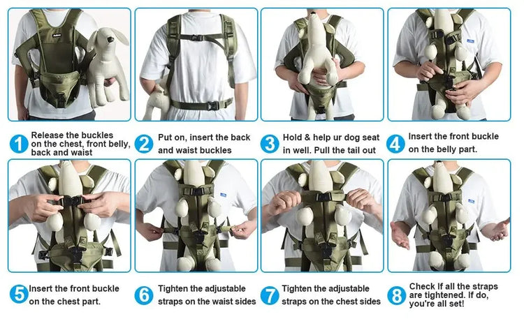 Pet Backpack Carrier | Cat Dog Front Travel Bag | Small Medium Dogs | Puppy Travel Backpack | Mochila Para Perro