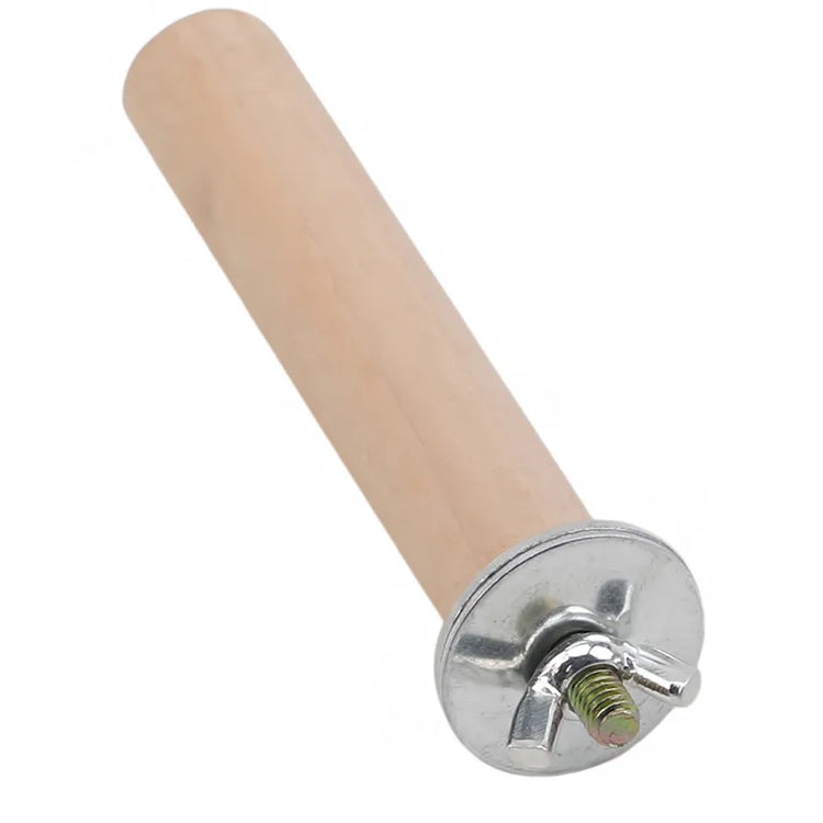 Parrot Perch Stand | Wood Hanging Rack Toy for Bird Cage