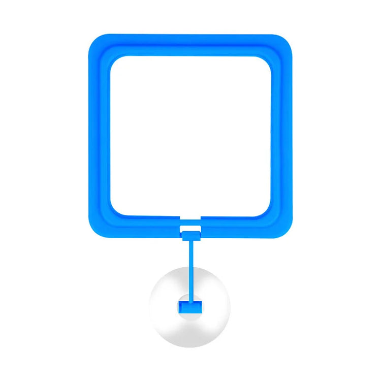 Floating Fish Food Feeder Ring with Suction Cup – Square & Circle Aquarium Station