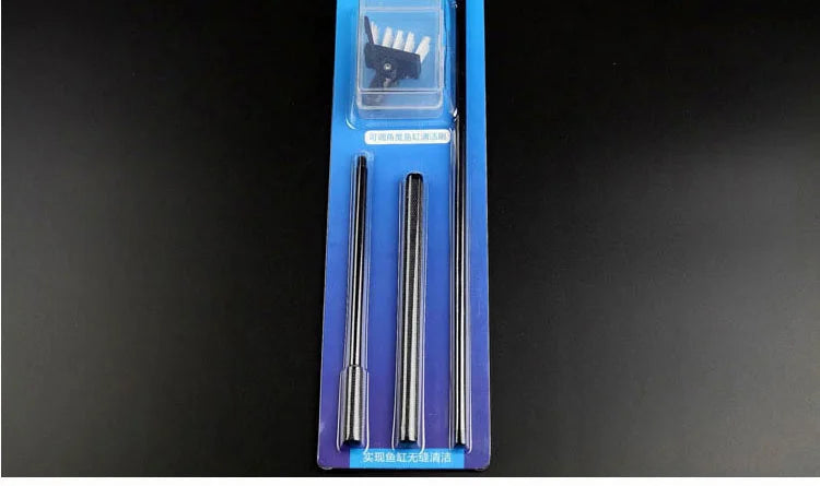 Adjustable Rotatable Aquarium Cleaning Brush – Freshwater & Saltwater Fish Tank Scrubber with Aluminum-Magnesium Handle