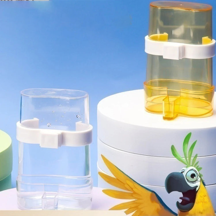 Bird Water Feeder | Automatic Acrylic Dispenser for Parrot, Canary & Parakeet | No-Mess Cage Mount Water Bottle | Drinking Accessory for Birds