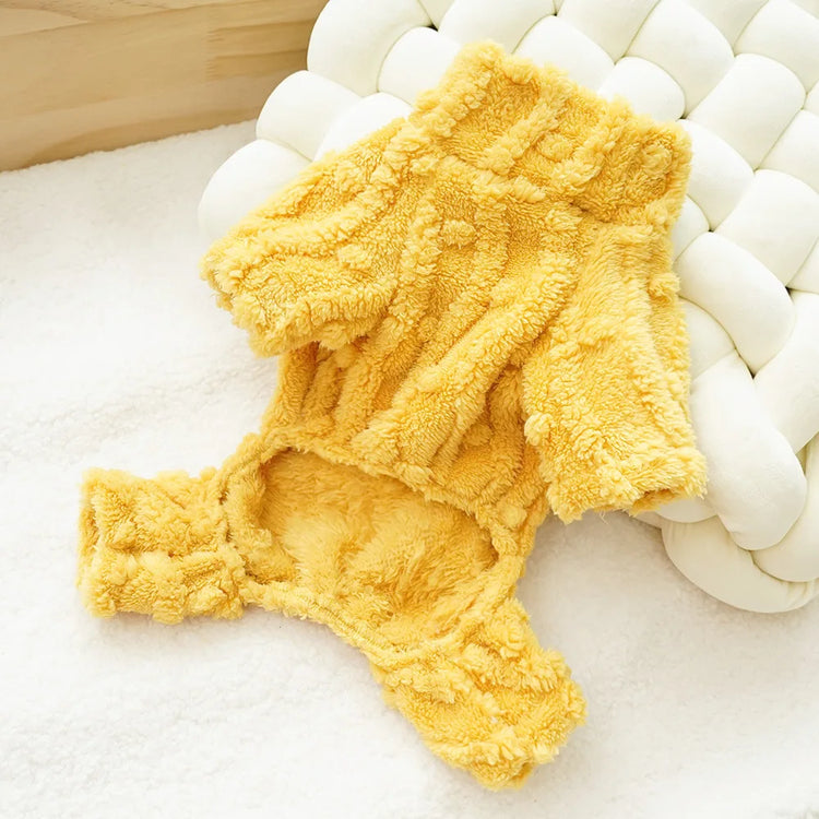 Cozy Fleece Jumpsuit for Small Dogs/Cats | Winter Pajamas for Chihuahua/Yorkie