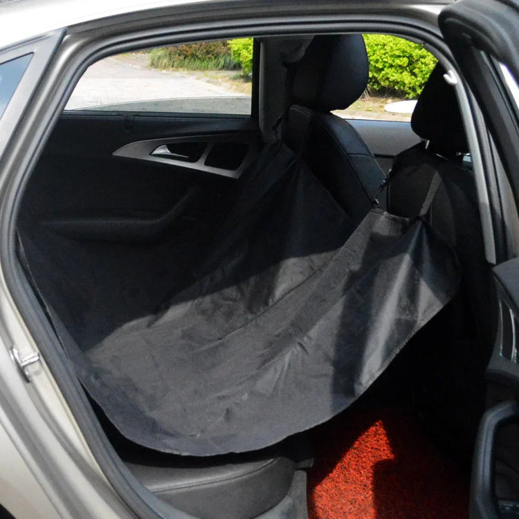 Waterproof Dog Car Seat Cover – Foldable Pet Backseat Hammock with Non-Slip Backing