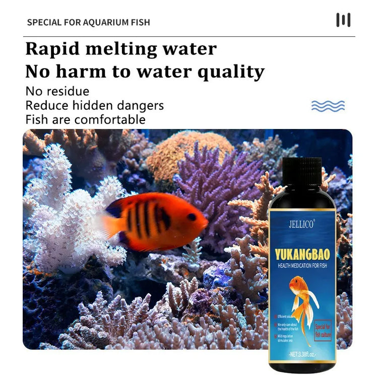 Health Medication for Fish – 100ml Fin Rot Treatment & Aquarium Water Purifier for Freshwater