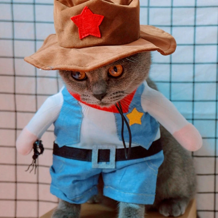 Funny Dog & Cat Costume | Pet Sweatshirt Stand-Up Suit | Cosplay Outfit for Party & Festival