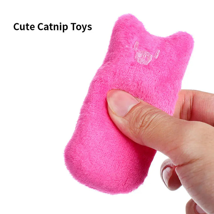 Teeth Grinding Catnip Toys | Cute Funny Cat Chew Toy | Interactive Plush Cat Toy | Cat Relaxation Toy | Bite-resistant Vocal Toy | Pet Supplies