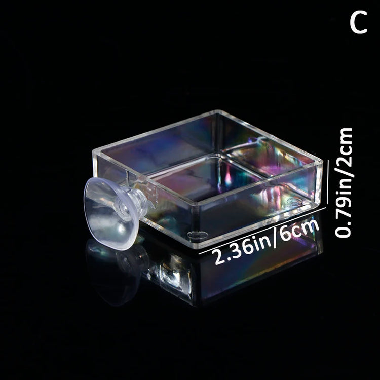 Acrylic Transparent Shrimp Feeder – Lightweight Durable Fish & Shrimp Feeding Container