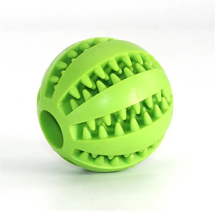 Interactive Rubber Ball Toy for Dogs, Chew Toy & Dental Cleaning Ball