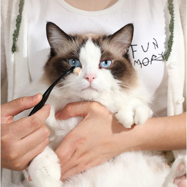 Anti-Static Pet Tear Brush | Cat Grooming Tool | Eye Protection Brown Hair Remover | Dogs/Cats Care Supplies