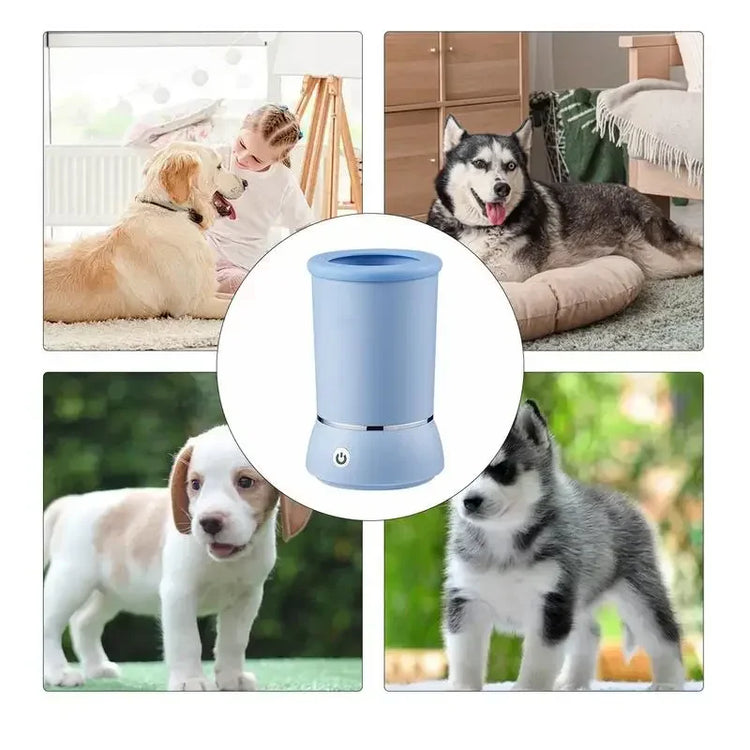 Electric Pet Paw Cleaner – Automatic Foot Washer for Dogs & Cats