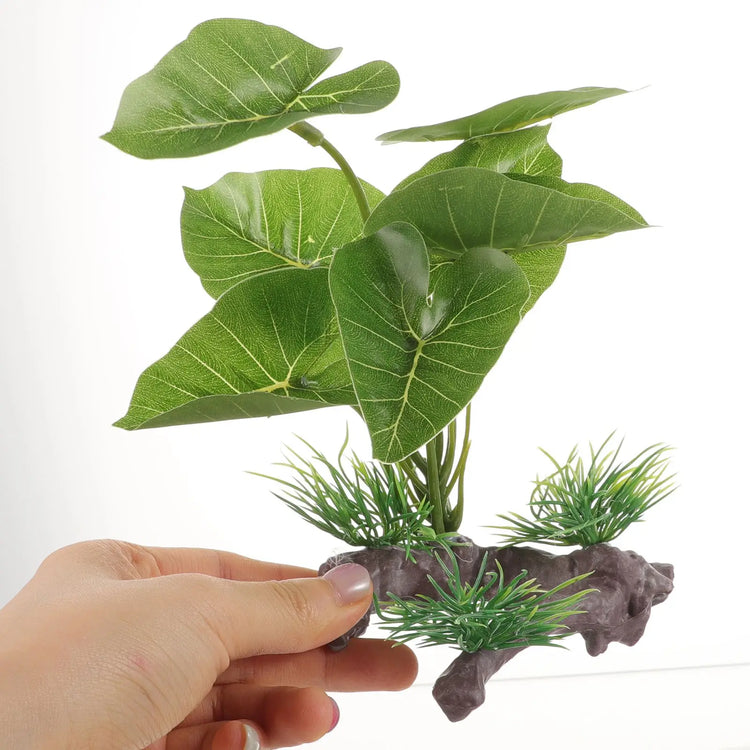 Artificial Aquarium Plant – Realistic Plastic Water Weeds Ornament for Fish Tanks and Reptile Terrariums