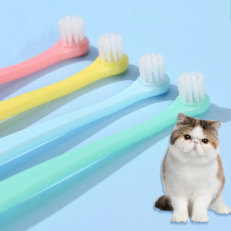 Cat Toothbrush | Dog Teeth Cleaning Brush | Pet Grooming Tool | Soft Bristle Toothbrush | Cat & Dog Mouth Cleaning Supplies
