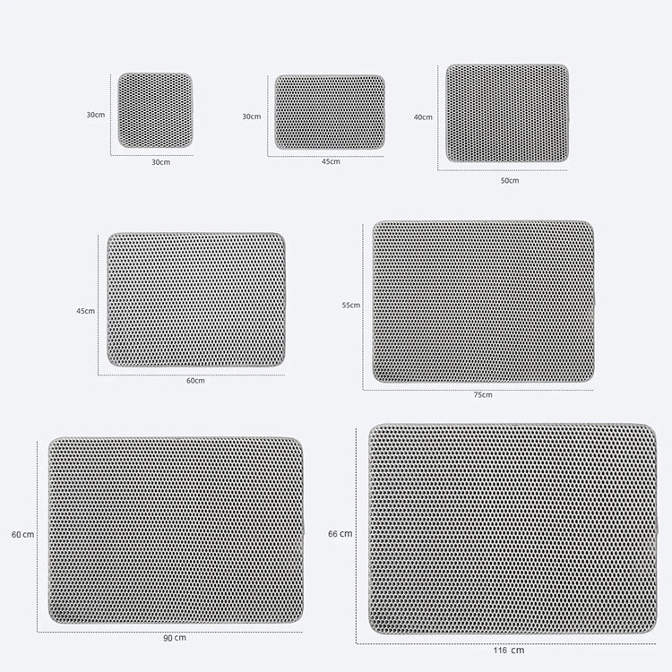 Waterproof Cat Litter Mat | Pet Toilet Double Layer Foldable Cat Litter Basin Mat | Nonslip Washable Clean Supplies | Cat Sand Pad