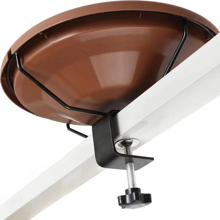 Wrought Iron Bird Bath & Feeder Bracket – Outdoor Tableware Garden Stand | Hummingbird-Friendly Decorative Bird Accessories