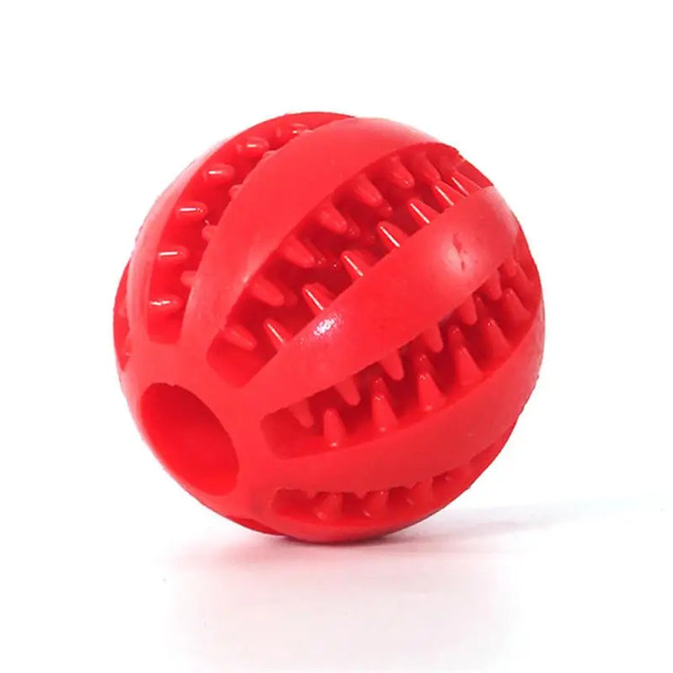 Interactive Rubber Ball Toy for Dogs, Chew Toy & Dental Cleaning Ball