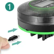 Automatic Fish Feeder for Aquarium with LCD Display and USB Rechargeable Timer – 3-Speed Adjustable Food Dispenser