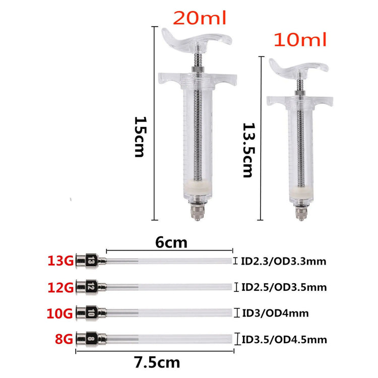 Bird Feeding Syringe Kit - 10ml/20ml | Parrot Chick Hand Feeder | Easy to Clean | Sick Bird & Emergency Feeding Tool | Food-Grade Gavage Tubes