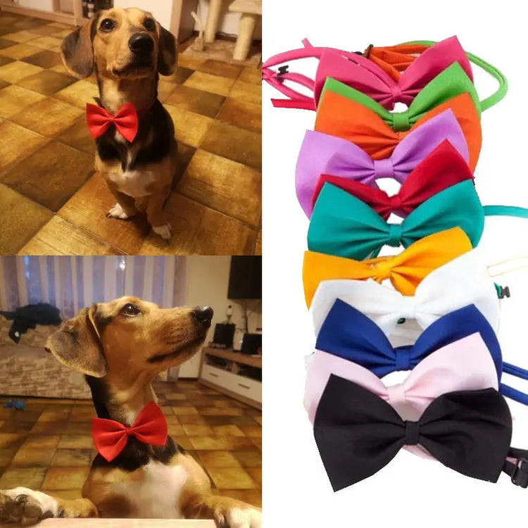 Pet Dog/Cat Necklace Formal Necktie |Adjustable Bow Tie Portable Collar, Suit For Small Medium Dog/Cat