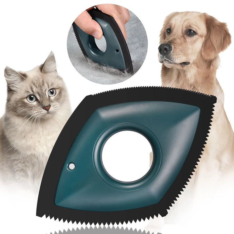 Pet Hair Remover | Cat Fur Cleaning Tool | Dog Lint Removal Brush | Carpet Sofa Scraper | Reusable Manual Fur Brush