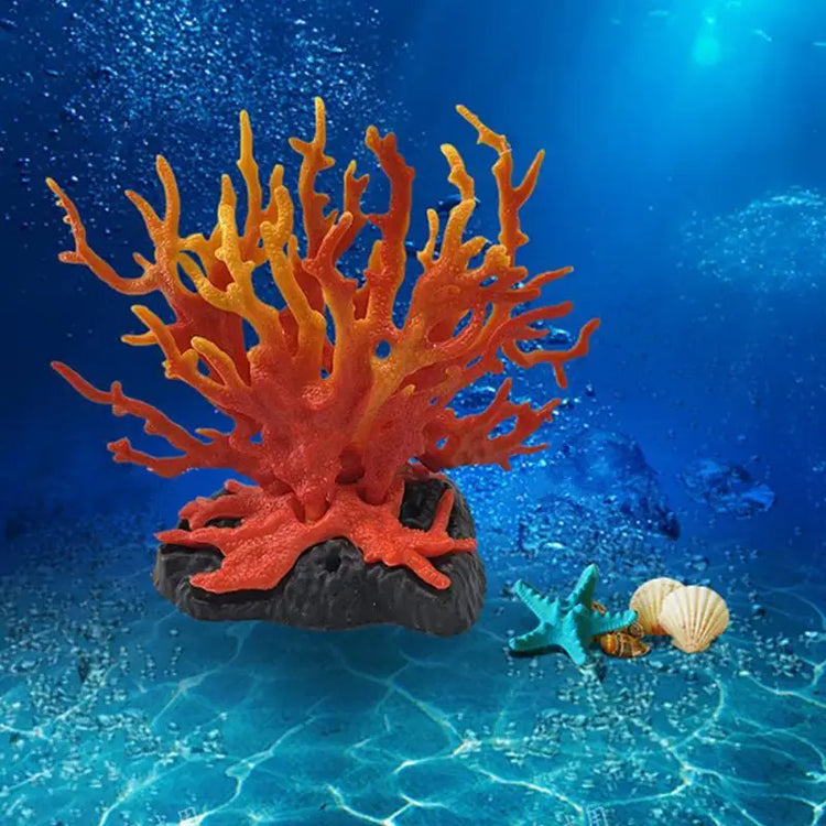Aquarium Coral Simulation Decoration – Realistic Resin Fish Tank Plant, Multi-Color Landscape Accessory