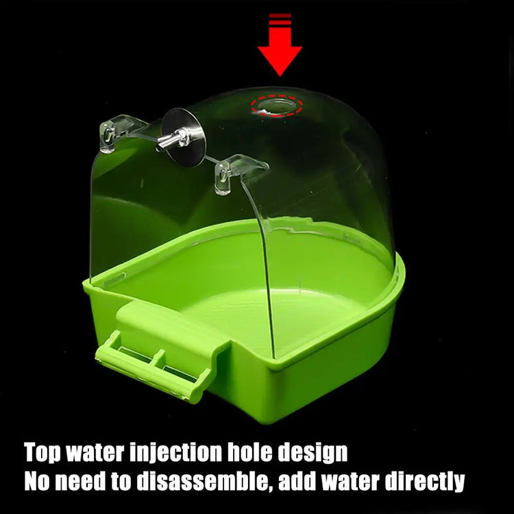 Hanging Bird Bath Is Waterproof Wear-resistant And Easy To Clean Cage-style External Bath For Birds Such As Parrots And Myn