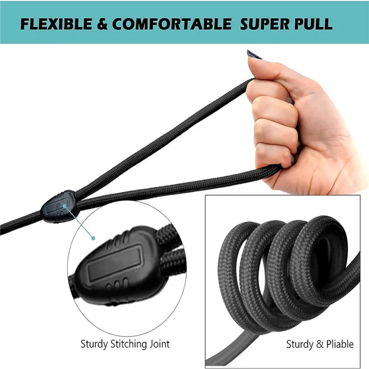Long Nylon Dog Leash – 5m / 10m / 15m Round Rope for Outdoor Training & Walking
