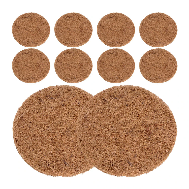 10pcs Coconut Fiber Bird Nesting Pads | Round Pigeon Mat Liners | Breeding Nest Material for Parrots, Doves & Cage Birds