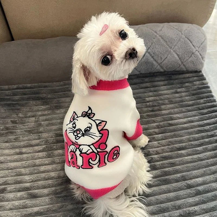 Kawaii Marie Cat | Dog & Cat Sweater Costume | Winter Warm Pet Clothes | Pullover Mascotas Clothing | Gatos Products for Animals