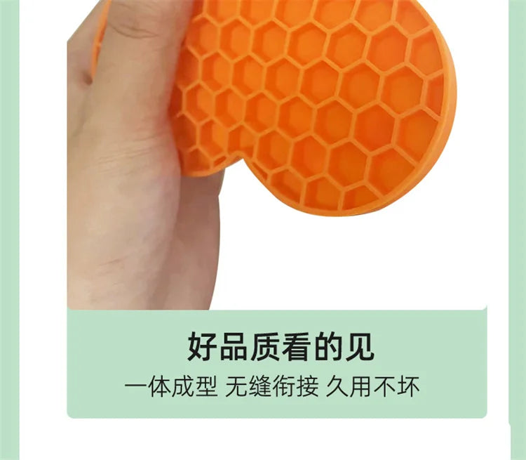 Silicone Pet Licking Mat for Cats/Dogs | Anti-Choking Slow Food Bowl | Bath Distraction Plate | Pet Supplies Cutlery