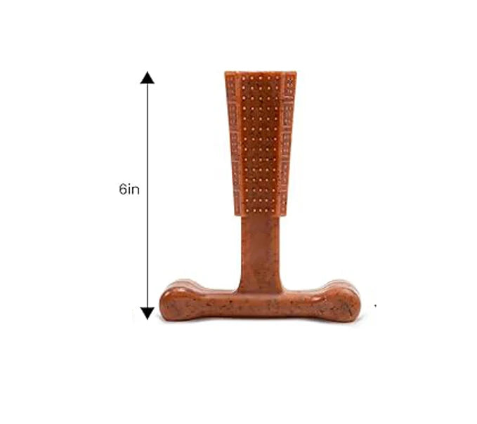 Durable Dog Chew Toy – Bamboo Fiber & Rubber for Teeth Cleaning