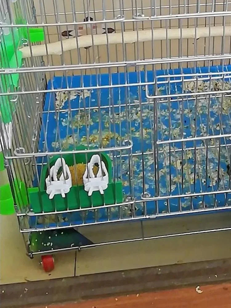 Cute Small Pet Bird Food Holder | Parrot Fruit & Veggie Clip | Cuttlefish Bone Feeder | Cage Clamp Tool | Accessories for Canaries & Cockatiels