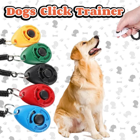 Dog Training Clicker with Adjustable Wrist Strap – Pet Training Aid Tool