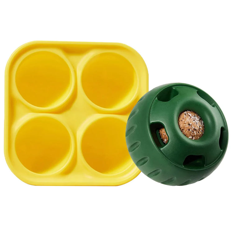 Silicone Refillable Dog Food Ball – Chew Toy & Treat Dispenser for Aggressive Chewers