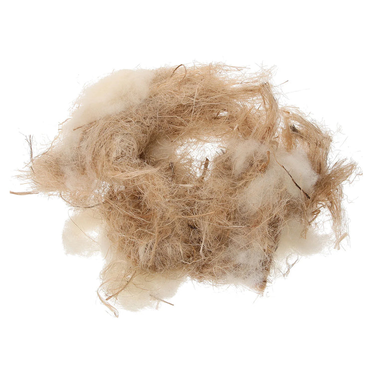 Natural Nesting Materials for Birds | 40g Jute, Raffia, Wool & Cotton Mix for DIY Nests & Small Animal Bedding | Safe Shelter for Cages & Homes