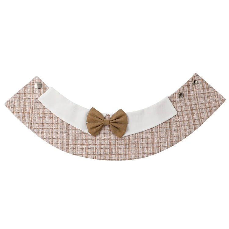 Fashion Striped Pet Bow Tie Bib – Adjustable Saliva Towel for Small & Medium Dogs and Cats