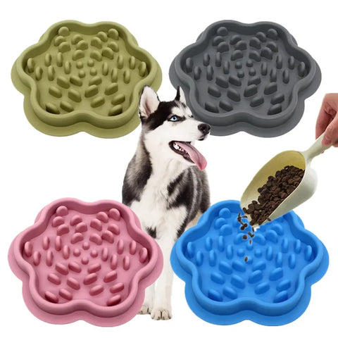 Slow Feeder Bowl for Dogs and Cats | Silicone Licking Mat with Suction Cups for Dog | Slow Feeders Treat Dispensing