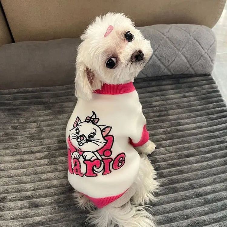 Kawaii Marie Cat | Dog & Cat Sweater Costume | Winter Warm Pet Clothes | Pullover Mascotas Clothing | Gatos Products for Animals