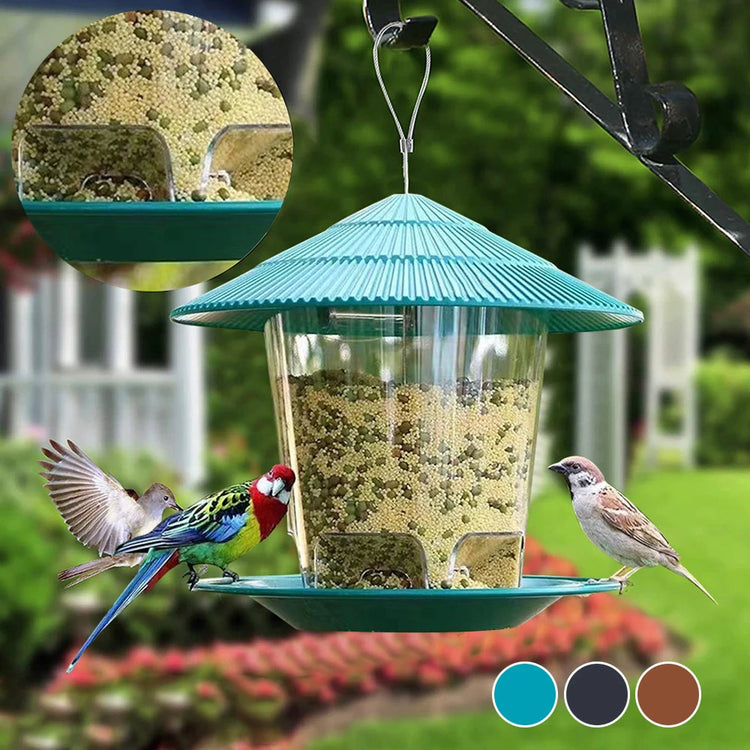 3PCS/ 2PCS/1PCS Bird Feeder | Hanging Squirrel-Proof Feeder | Large Capacity Outdoor Bird Feeder | Garden Decoration | Easy Fill & Clean