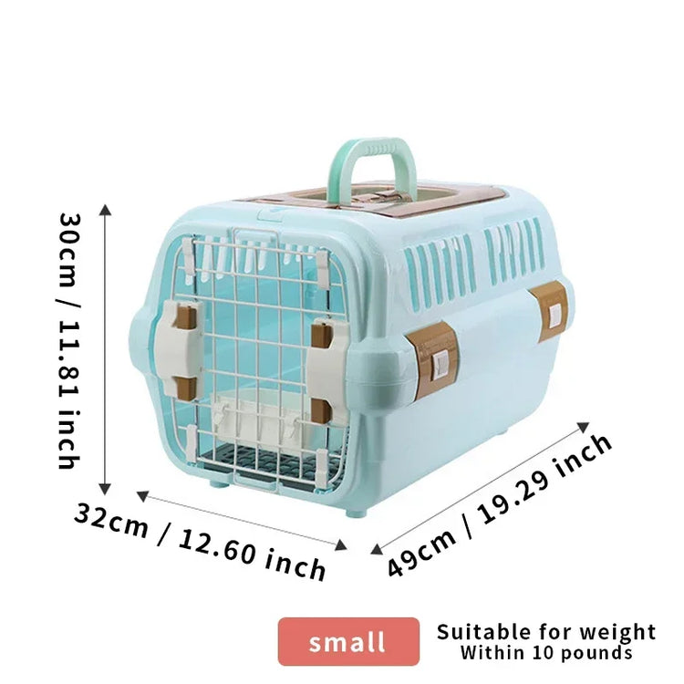 Outdoor Portable Cat Carrier Box | Large Capacity Pet Aviation Box | Cats Transport Cage