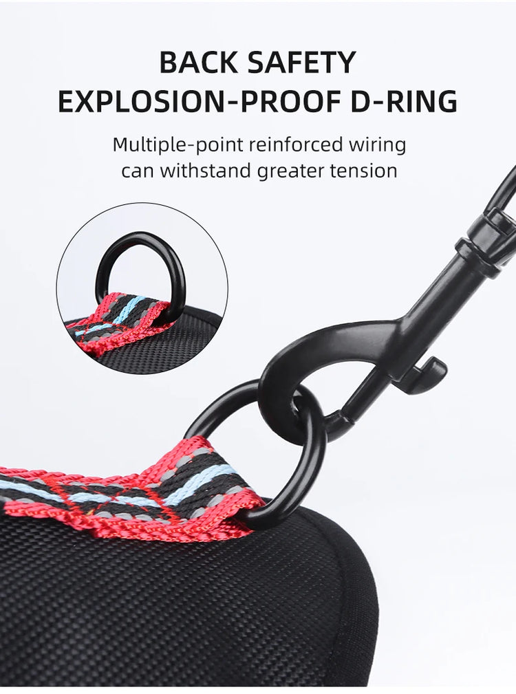 Durable Nylon Dog Harness with Handle – Travel-Friendly, Lightweight & Explosion-Proof Vest for All Dog Sizes