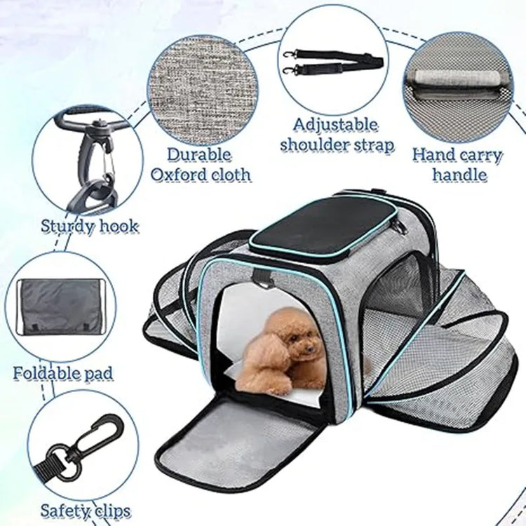 Pet Carrier Backpack Portable Foldable Cat Bag | Medium Pet Travel Carrier