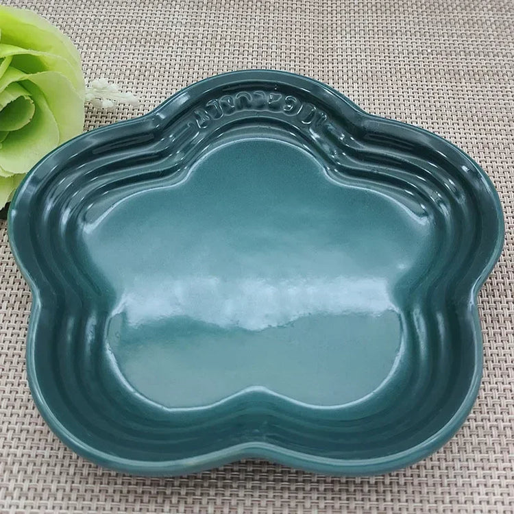 Ceramic Extra Wide Raised Cat Food Bowl | Elevated Pet Bowls | Anti-Vomiting Cat Feeder | Whisker Stress-Free | 5.5'' Cat Feeding Bowl