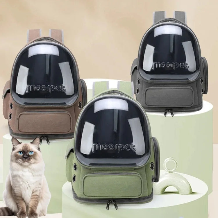 Transparent Pet Carrier Bag | Travel Backpack for Cats/Small Dogs | Breathable Outdoor Tote