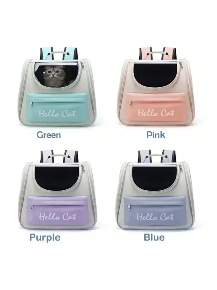 Cat Carrier Backpack for Outdoor Travel | Breathable Pet Bag for Cats/Small Dogs with Cushion