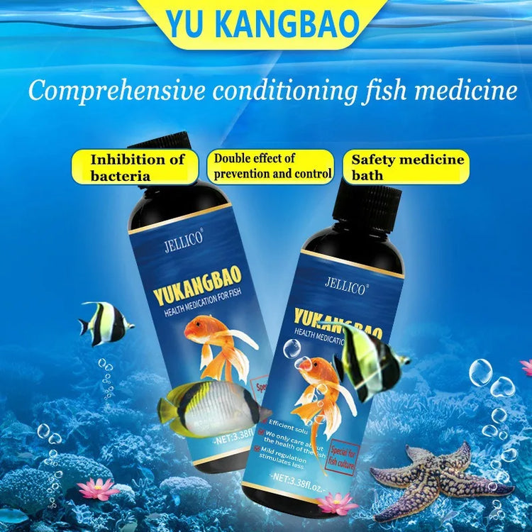 Health Medication for Fish – 100ml Fin Rot Treatment & Aquarium Water Purifier for Freshwater