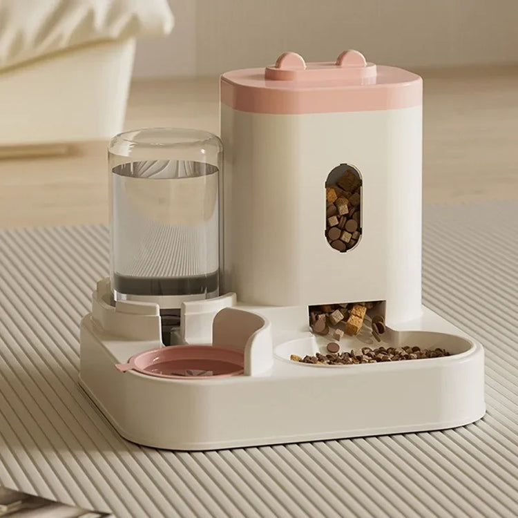Automatic Pet Feeder with Water Dispenser | 2-in-1 Food & Water Station | For Cats & Small Dogs