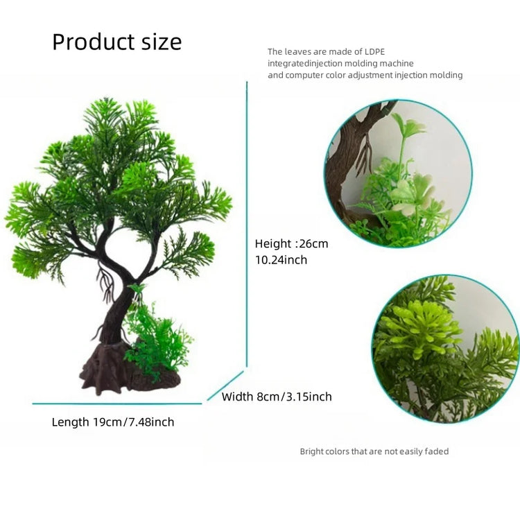 Fish Tank DIY Artificial Aquarium Plants Tree Ornament Aquatic Grass Decorations