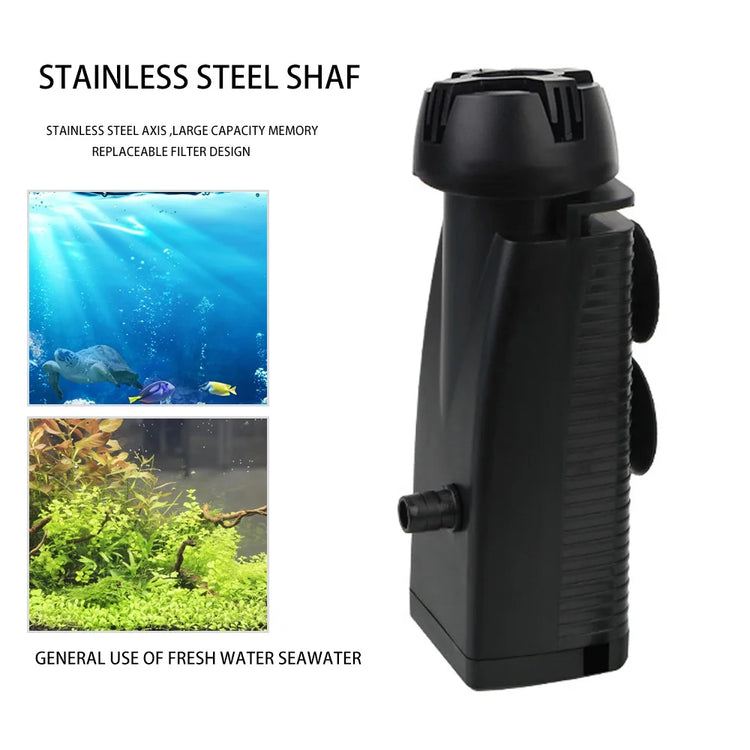 Aquarium Surface Oil Skimmer Pump - Protein Film Remover for Fish Tank